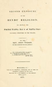 A second exposure of the Hindu religion by Wilson, John