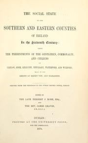 Cover of: The social state of the southern and eastern counties of Ireland in the 16th century ... by Herbert Francis Hore