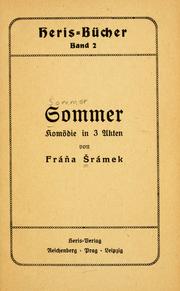 Cover of: Sommer: Komödie in 3 Akten