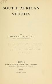Cover of: South African studies
