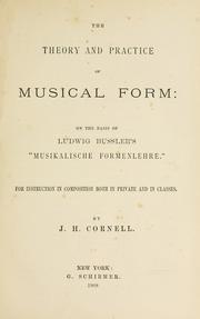 Cover of: The theory and practice of musical form