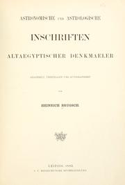 Cover of: Thesaurus inscriptionum aegyptiaerum. by Heinrich Karl Brugsch