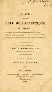 Cover of: Treatise concerning the religious affections ... by Jonathan Edwards