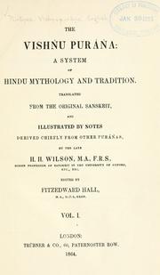 Cover of: The Vishnu Purán: a system of Hindu mythology and tradition