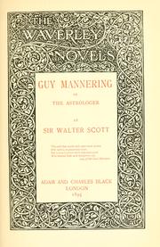 Cover of: The Waverley novels. by Sir Walter Scott