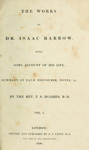 Cover of: The works of Dr. Isaac Barrow