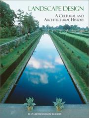 Cover of: Landscape Design: A Cultural and Architectural History