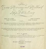 Cover of: The arm movement method of rapid writing by C. P. Zaner