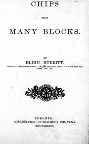 Cover of: Chips from many blocks