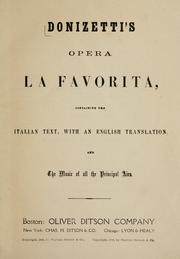 Cover of: Donizetti's opera La favorita