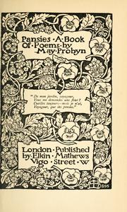 Cover of: Pansies by May Probyn