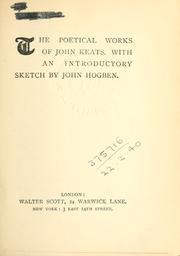 Cover of: Poetical works. by John Keats