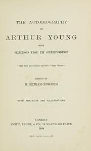 Cover of: The autobiography of Arthur Young