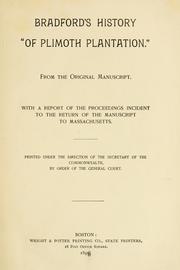 Cover of: Bradford's history "Of Plimoth plantation."