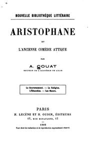 Cover of: Aristophane et l'ancienne comédie attique