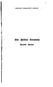 Cover of: The golden treasury by Francis Turner Palgrave