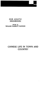 Cover of: Chinese life in town and country