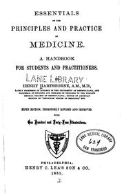 Cover of: Essentials of the principles and practice of medicine: a handbook for students and practitioners