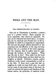 Cover of: Tools and the man: property and industry under the Christian law