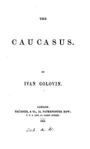 Cover of: Caucasus.