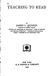 Cover of: Teaching to read by Hughes, James L.