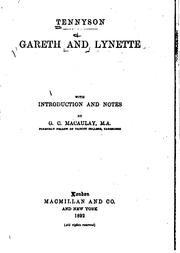 Cover of: Gareth and Lynette by Alfred Lord Tennyson
