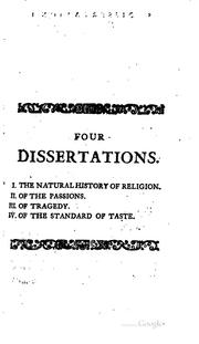 Cover of: Four dissertations