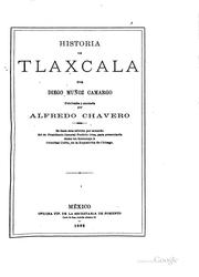 Historia de Tlaxcala by Diego Muñoz Camargo