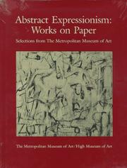 Cover of: Abstract Expressionism: Works on Paper : Selections from the Metropolitan Museum of Art