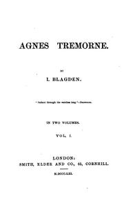 Cover of: Agnes Tremorne by Isa Blagden