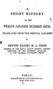 Cover of: short history of the twelve Japanese Buddhist sects.