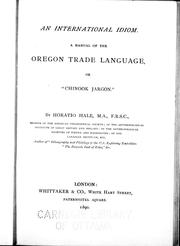 Cover of: An international idiom by Horatio Emmons Hale