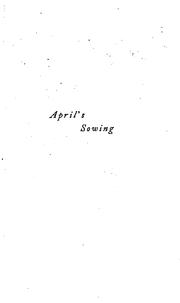 Cover of: April's sowing