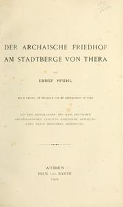 Cover of: archäische Friedhof am Stadtberge von Thera.