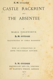 Cover of: Castle Rackrent and The absentee