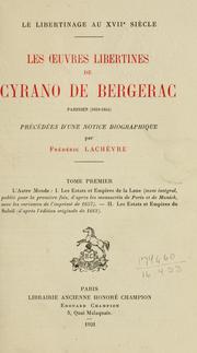 Cover of: oeuvres libertines.: Précédées d'une notice biographique par Frédéric Lachèvre.