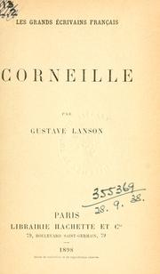 Cover of: Corneille.