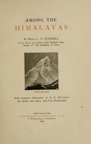 Cover of: Among the Himalayas by Laurence Austine Waddell