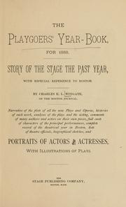 Cover of: The playgoers' year-book, for 1888. by Charles E. L. Wingate