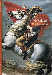 Cover of: Napoléon: "my ambition was great"