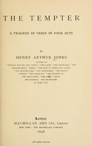 Cover of: The tempter by Henry Arthur Jones