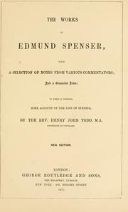 Cover of: Works of Edmund Spenser. by Edmund Spenser