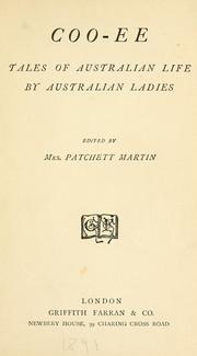 Cover of: Coo-ee: tales of Australian life by Australian ladies