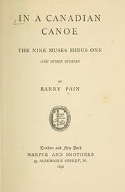 In A Canadian Canoe; The Nine Muses Minus One, And Other Stories by Barry Pain