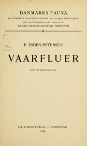 Cover of: Vaarfluer. by P. Esben-Petersen