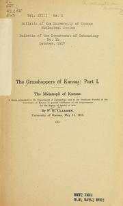 Cover of: The grasshoppers of Kansas by Peter Walter Claassen