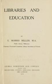 Cover of: Libraries and education