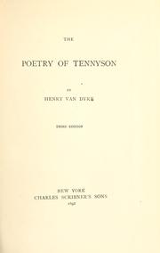 Cover of: The poetry of Tennyson.