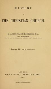 Cover of: History of the Christian church