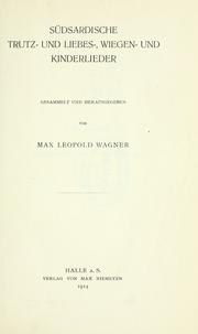 Cover of: Südsardische Trutz- und Liebes-, Wiegen- und Kinderlieder.